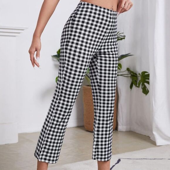 Black and White Checkered Pants #19 - Picture 1 of 10